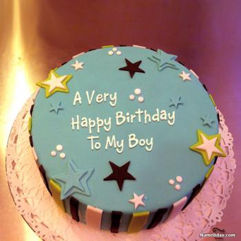 Happy Birthday Cakes For Men With Name And Photo