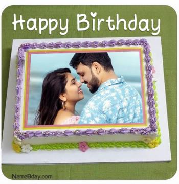 Happy Birthday Cake With Photo