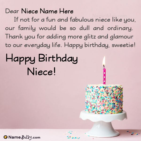 Happy Birthday Wishes For Niece With Name And Photo