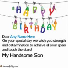 Best Wishes For Son On His Birthday