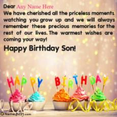 Special Birthday Greetings For Son With Name