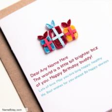 Sister Birthday Greeting Card With Name And Photo