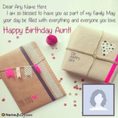 Free Birthday Card For Aunty With Name