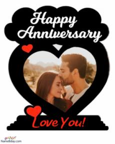 Happy Wedding Anniversary Photo Frames Editing