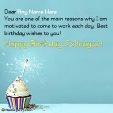 Formal Birthday Wishes For Colleague With Name