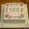 Unique Golden 100th Birthday Cake With Name