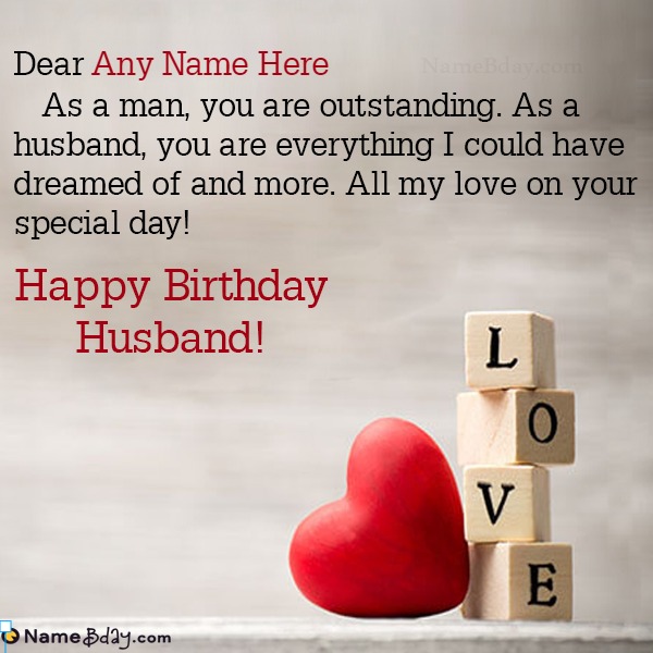 Happy Birthday Husband I Love You