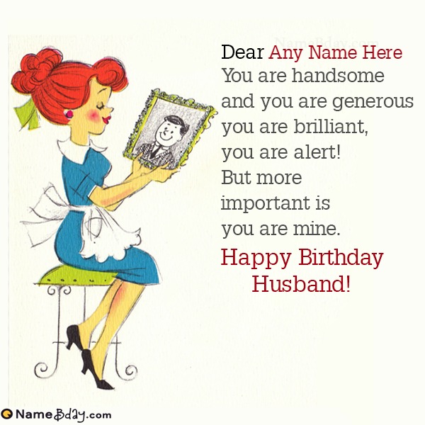 Say Happy Birthday Husband With His Name
