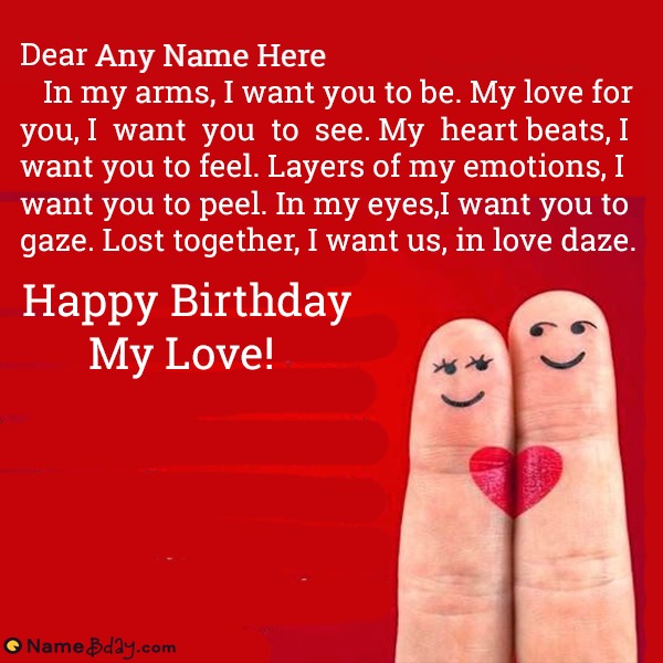 Name Birthday Wishes For Wife With Photo Editing