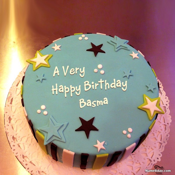 Happy Birthday Basma Images Of Cakes Cards Wishes