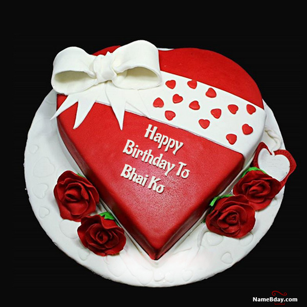 Happy Birthday Bhai Ko Images of Cakes, Cards, Wishes