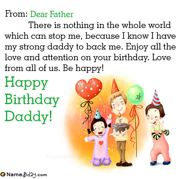 Happy Birthday Dear Father Images of Cakes, Cards, Wishes