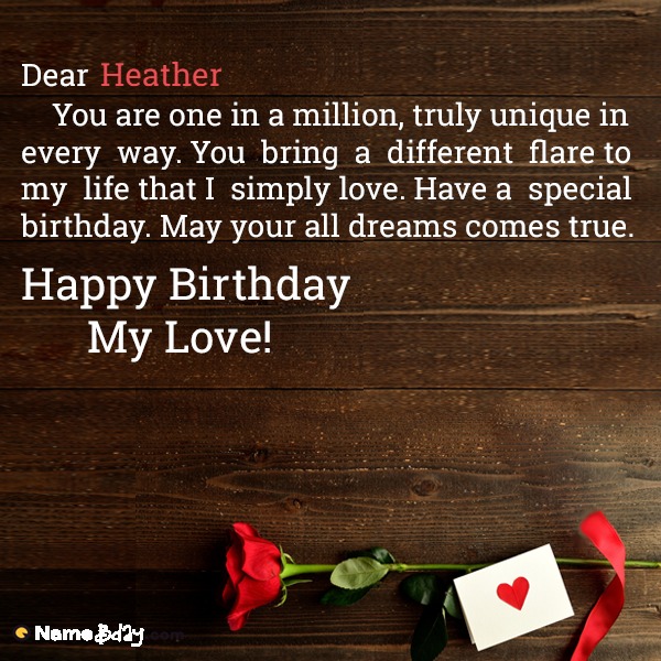 Happy Birthday Heather Images of Cakes, Cards, Wishes