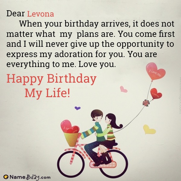 Happy Birthday Levona Images of Cakes, Cards, Wishes