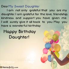 Happy Birthday Wishes For Daughter With Name And Photo